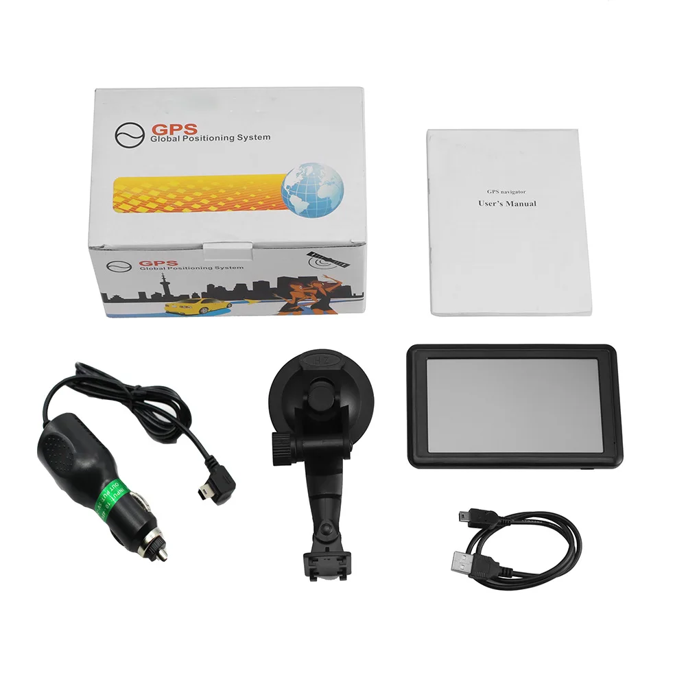 5 inch portable GPS navigator truck carrying 8G HD