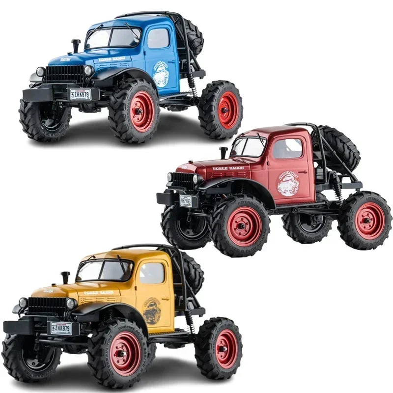 Fms Rc Car Model 1:24 Xiaoqi Half Card Remote Control Car Model Desktop Four-Wheel Drive Climbing Off-Road Vehicle Electric Toy