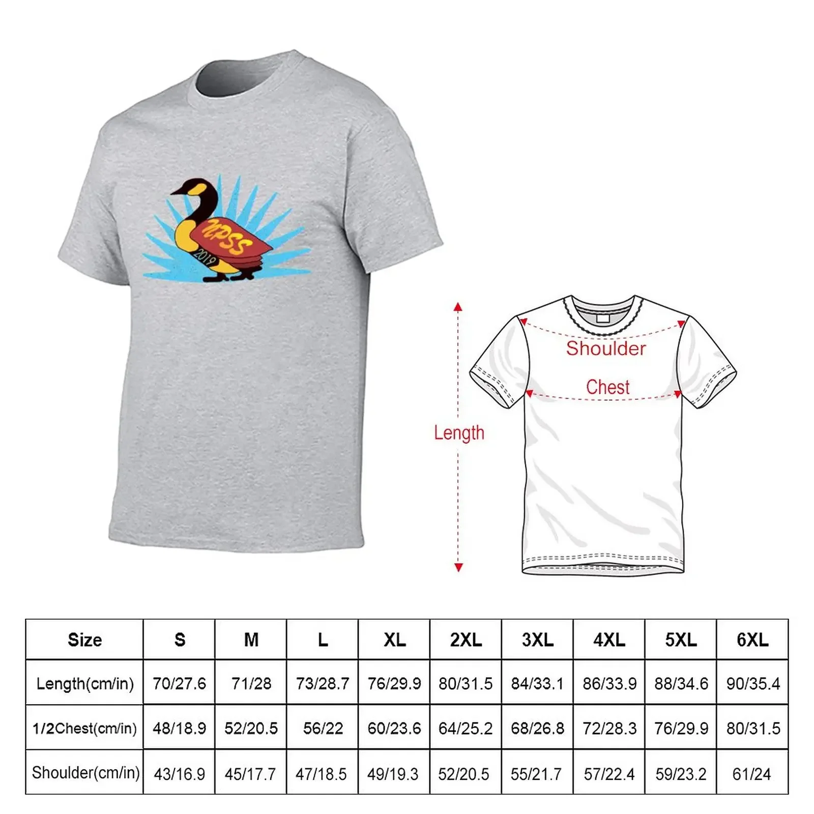 North Peace Geese 2019 T-Shirt oversized anime clothes fruit of the loom mens t shirts