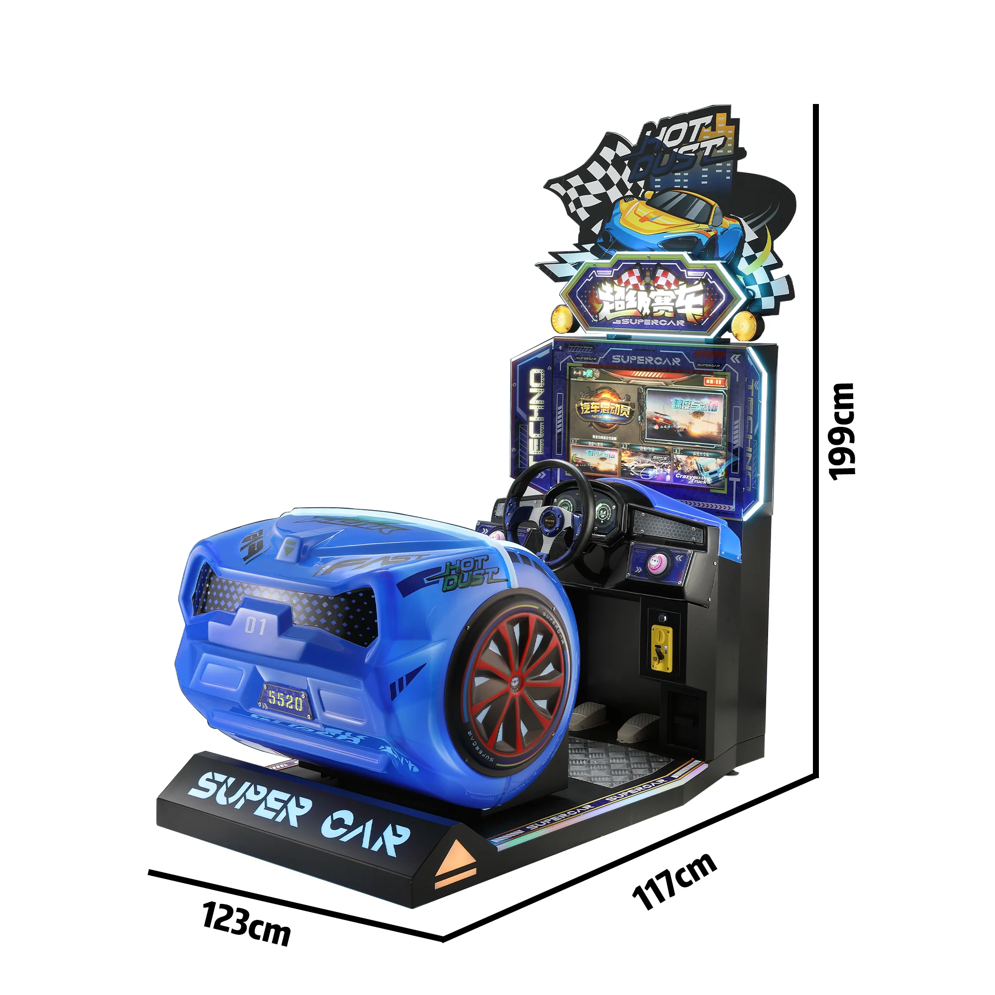 【2026】RaiseFun Factory بالجملة 3D VR Super Car Racing Simulator 26 بوصة آلة ألعاب الأركيد التي تعمل بقطع النقود المعدنية مع ضمان لمدة عام واحد #3