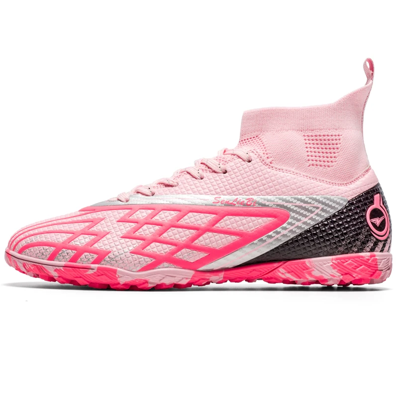 

High Top Soccer Cleats Breathable Non-slip Wear Resistant Outdoor Training Football Boots