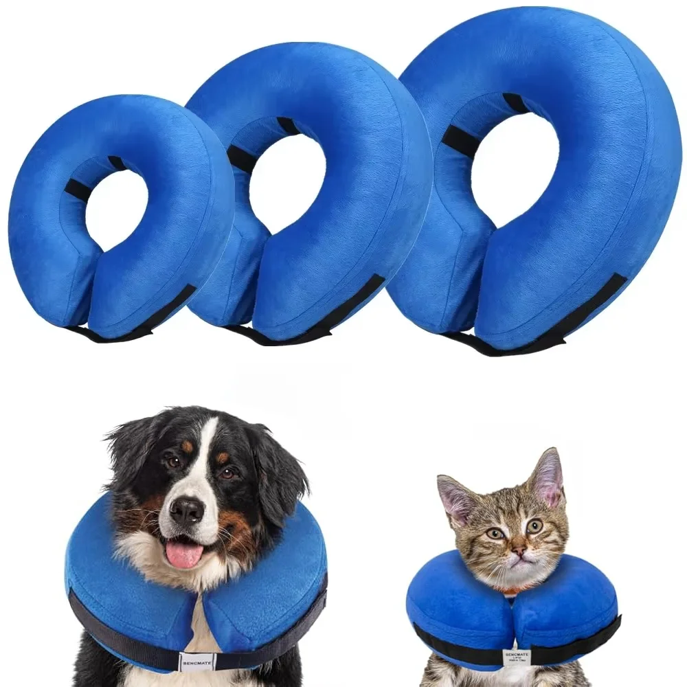 

Dog Cones After Surgery, Protective Inflatable Dog Collar Pet Recovery Collar Soft Pet Cone for Small Medium or Large Dogs, Cats