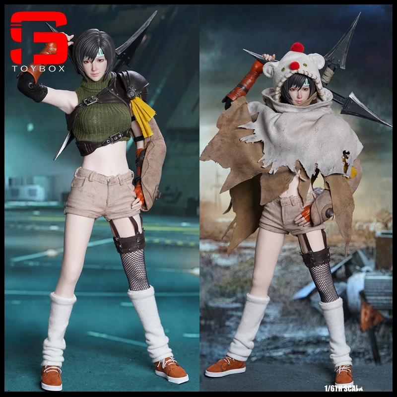 

SUPER DUCK SET083 1/6 Yuffie Head Sculpt Costume Clothes Model Fit 12'' TBL PH S16A S18A Female Action Figure Body