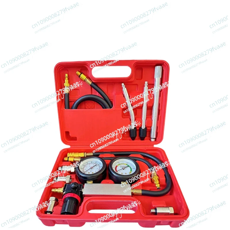 

New Cylinder Leak Tester Compression Leakage Detector TU-21 Double Gauge Petrol Engine Leakdown Detection Compression Test Tool