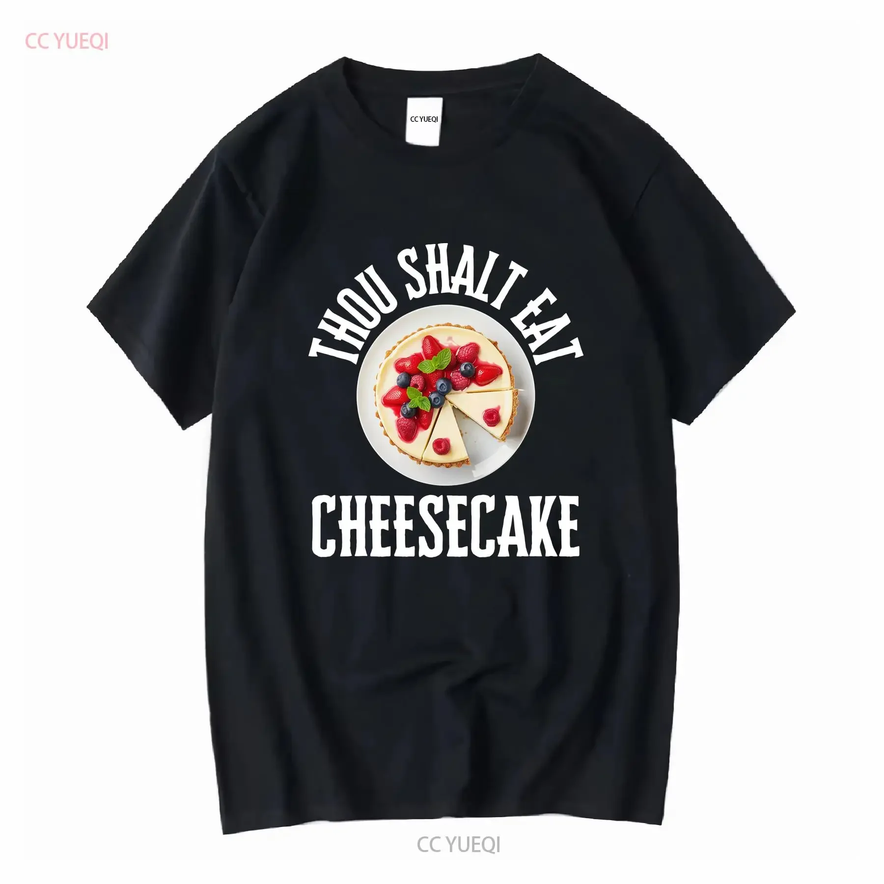 Camiseta divertida ShavuotT tarta de queso arándanos Torah judío Judaica Día de la madre postre panadero mangas largas o cortas vintage homme