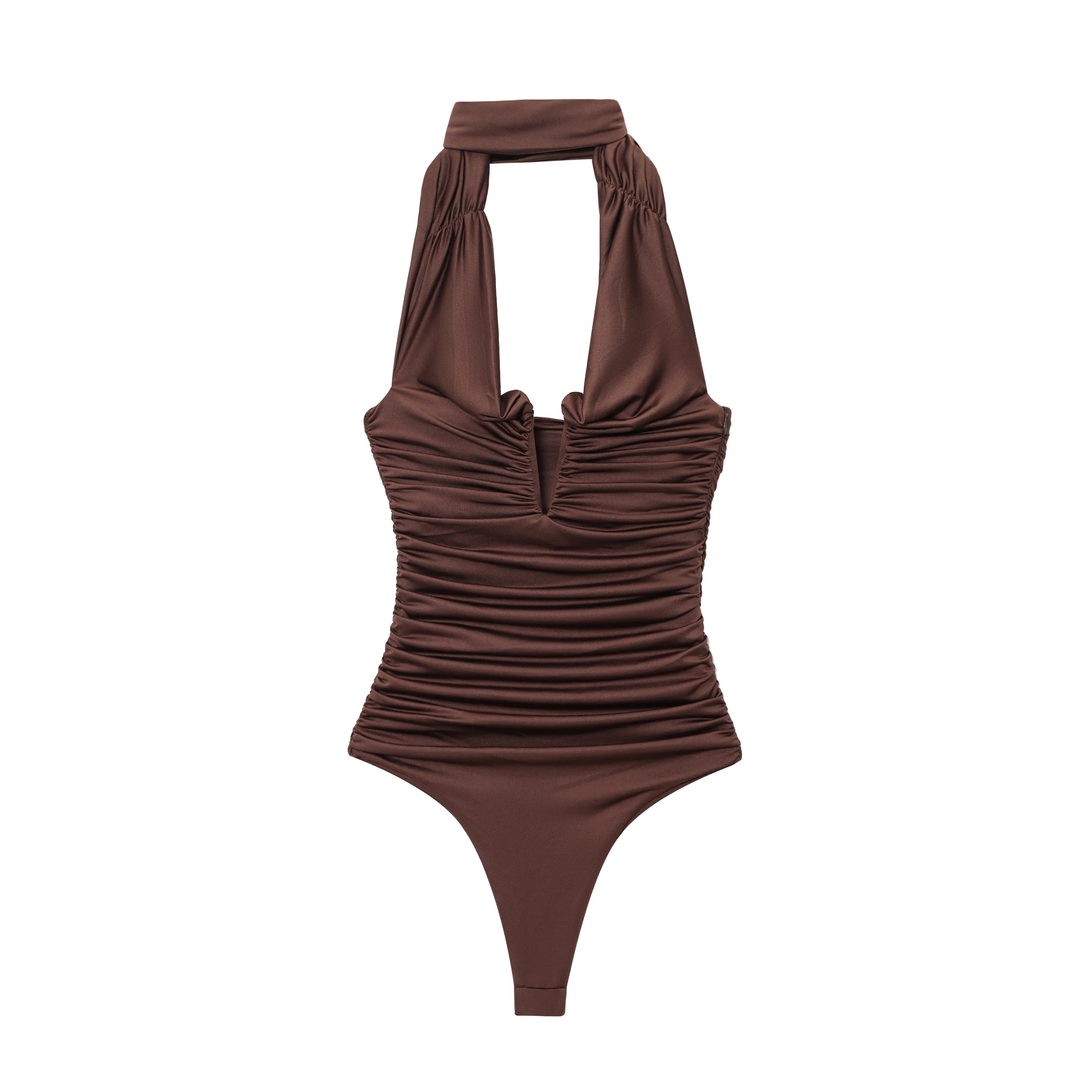 

Fashion 2025 Women's Tight Bodysuit Sexy Sleeveless Bodysuit Top Women's Fitted Bodysuit Summer Streetwear