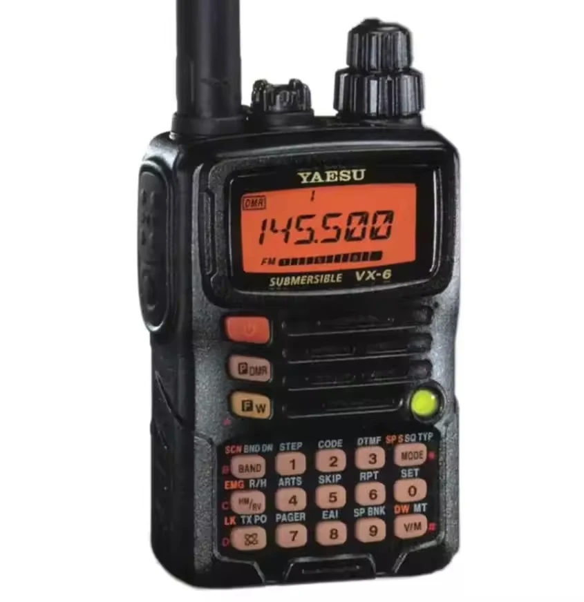 

VX-6 Yaesu Wireless Two Way Walkie Talkie Digital Portable Long Range Radio Dual Band Handheld Waterproof 5W Radio VX-6R VX-6E