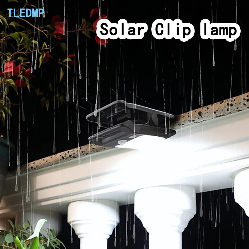 Solar Clip-on Lamp Motion Sensor Solar Garden Lights Outdoor Motion Sensor Clip Solar Light Planter Box for Fence Wall Garage