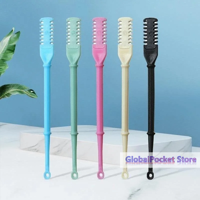 4Pcs Nasal Hair Cutter Nose Hair Trimmer 2-in-1 Manual Nostril Hair Removal Tool Double Sided Blade Hair Removal Accessory