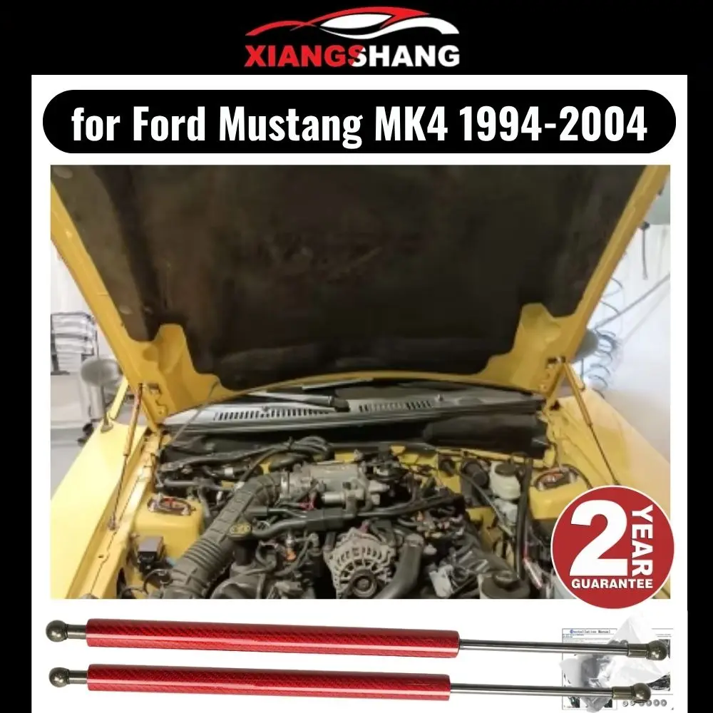 Motorhaubendämpfer für Ford Mustang MK4 1994-2004 Gasdruckfeder Haubenlift-Unterstützung Vordere Motorhaube Modifizierte Gasfedern Stoßdämpfer