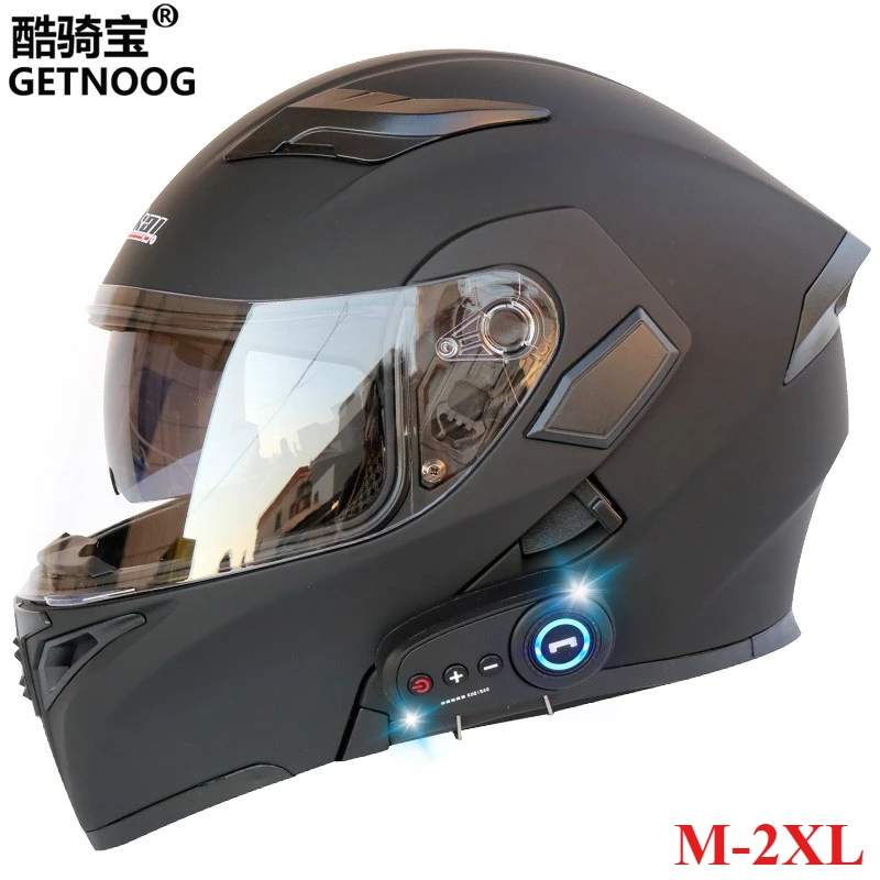 Kuqibao Motorcycle Bluetooth Helmet Double Lens Peeling Full Helmet Motorcycle Helmet Moto Equipment