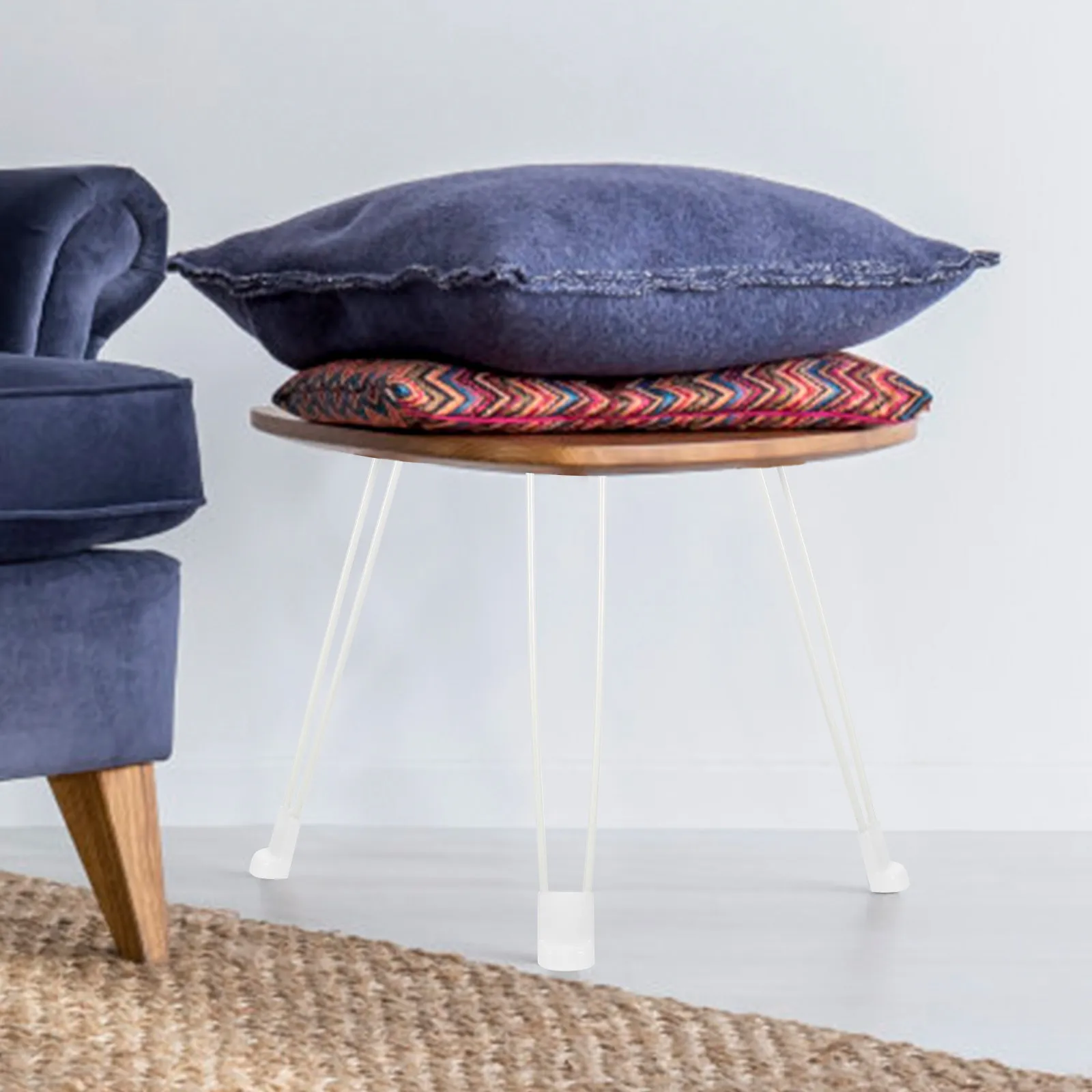 

Комплект из 4 складных металлических ножек-шпилек для стола, усиленные, для кофейного столика, аксессуары для ремонта мебели, ножки для откидного стола