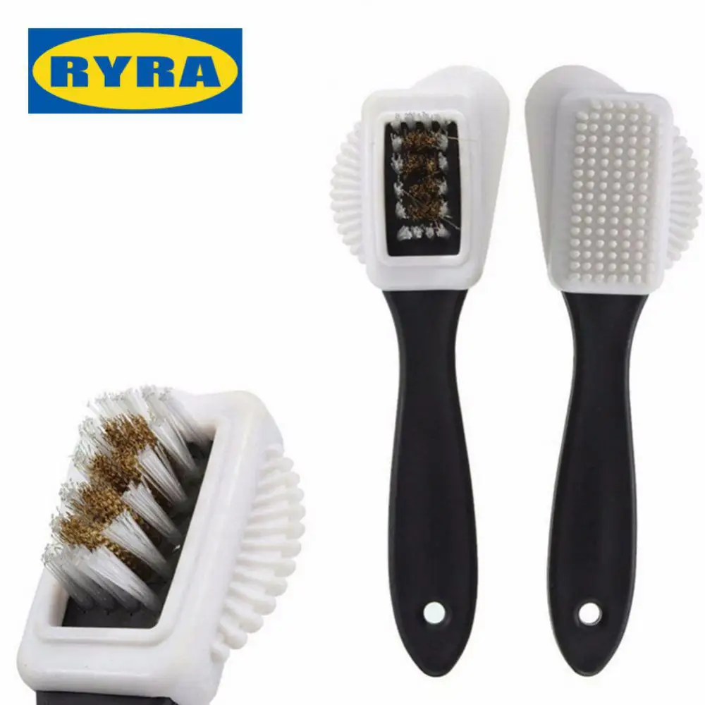 3 Side Cleaning Shoe Brush Plastic S Shape Shoe Cleaner For Suede Snow Boot Leather Shoes Household Cleaning Tools & Accessories