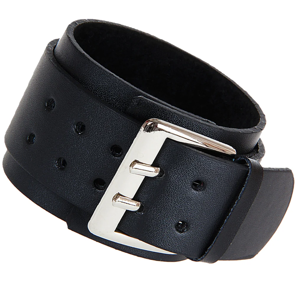 Pulseira de mão para homens, braceletes Big Buckle, europeu e americano