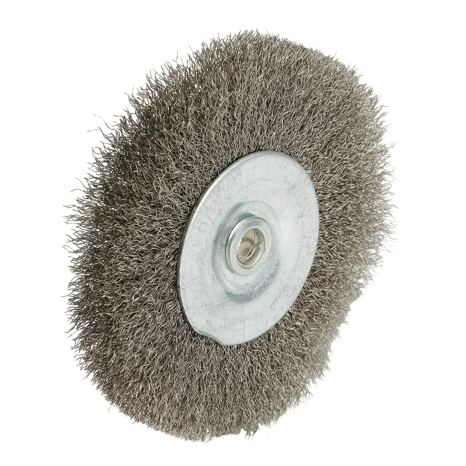 

Professional Stainless Steel Wire Wheel Brush, 3In Flat Crimped, Perfect For Carbon Removal And Finishing Work