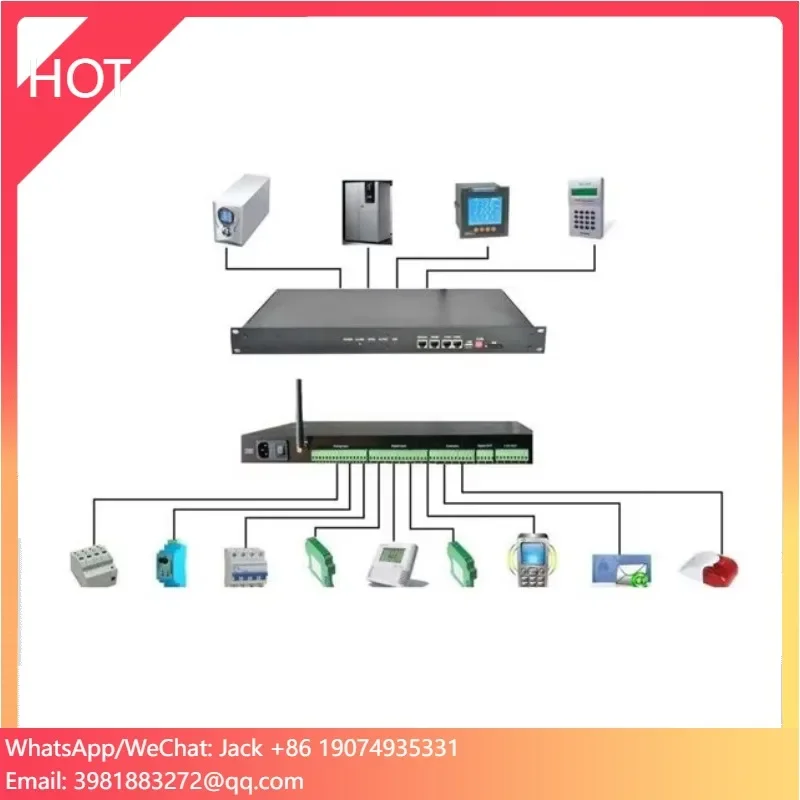 W-TEL Computer Room Environmental Dynamic IT Equipment Security Monitoring System Small Size Monitoring Host Support