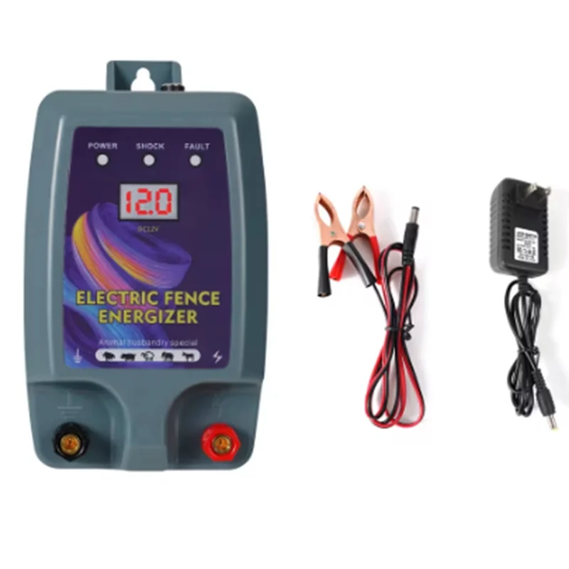 

ABBP-Farm Electric Fence, With Battery Power Clip Connector For Cattle Sheep Poultry Captive Security Fence US Plug