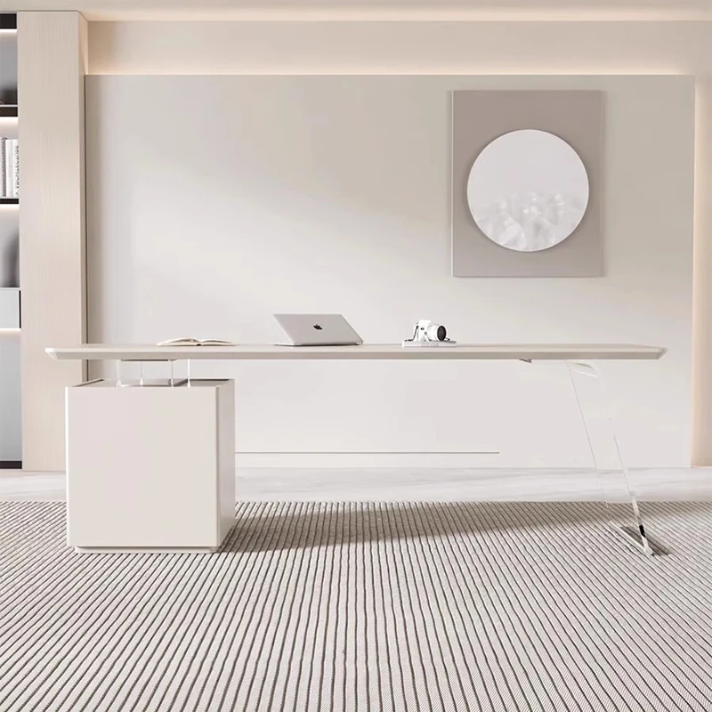 

Minimalist Standing Office Desk Modern Long Design European Office Desk Display Aesthetic Computer Escrivaninha Trendy Furniture