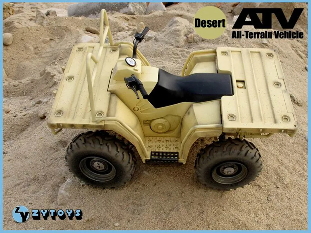 Nuevo ZYTOYS 1/6 ATV vehículo todoterreno motocicleta coche de playa Motor figura de acción militar soldado colección de moda