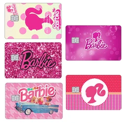 Anime Fashion Barbie Card Stickers Kawaii Bank Traffic Credit Debit Cards Matte Pvc Sticker Film Tape Skin Decal Gifts Tape Toys