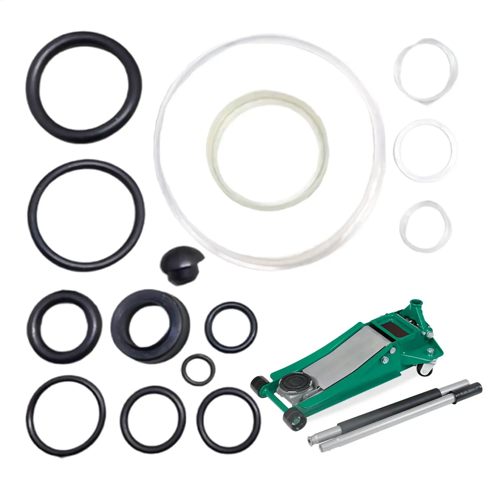 

Floor Jack Seal Replacement Kit Oil Sealing Ring Floor Jack Parts Car Repair Tool Small Attachment for Garage and Workshop