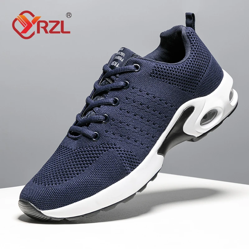 Zapatillas deportivas transpirables con cojín de aire para hombre, zapatos atléticos suaves y cómodos para caminar al aire libre, calzado de entrenamiento