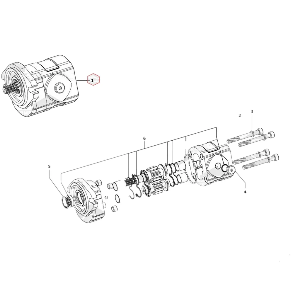 Hot Sales 11806087 11806860 15605476 11806088 11804378 hydraulic pump for  EC35 EC35C EC45 mini excavator