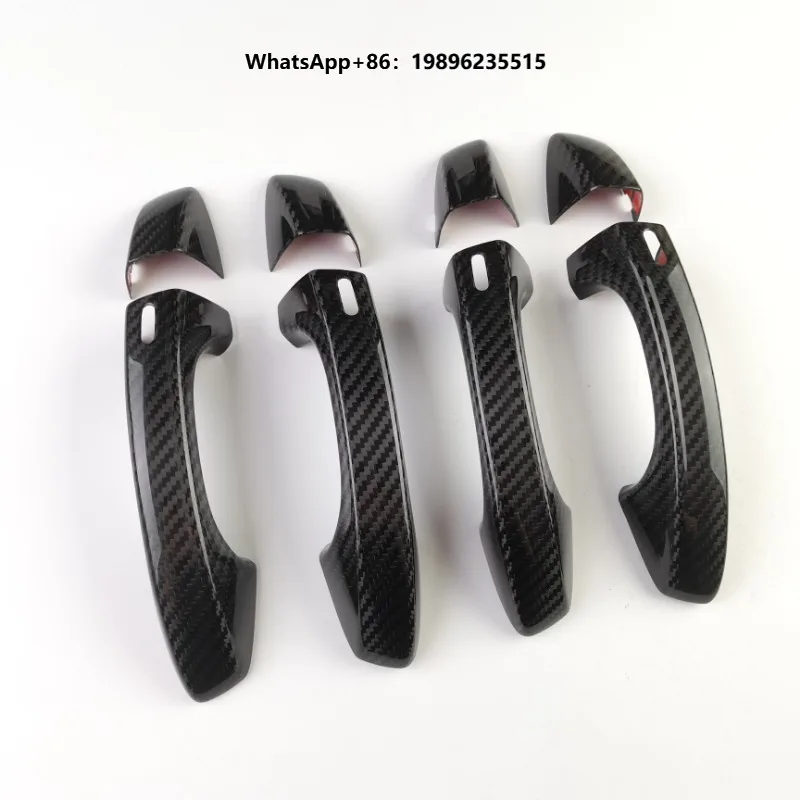 Carbon Fiber Door Handle Cover Trims 2019+ Car Exterior Accessories Carbon Fiber Auto Parts Factory Sale