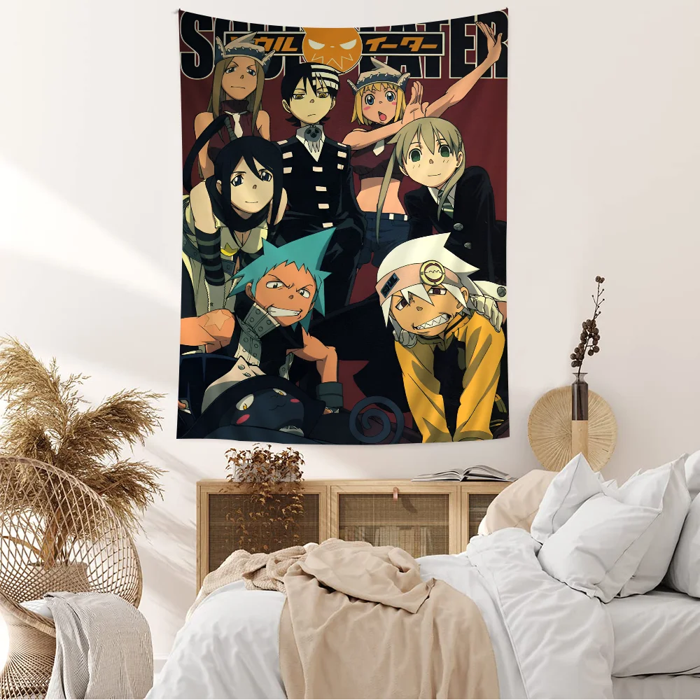 

Japanese Manga S-SOUL E-EATER DIY Wall Tapestry For Living Room Home Dorm Decor Wall Art Decor