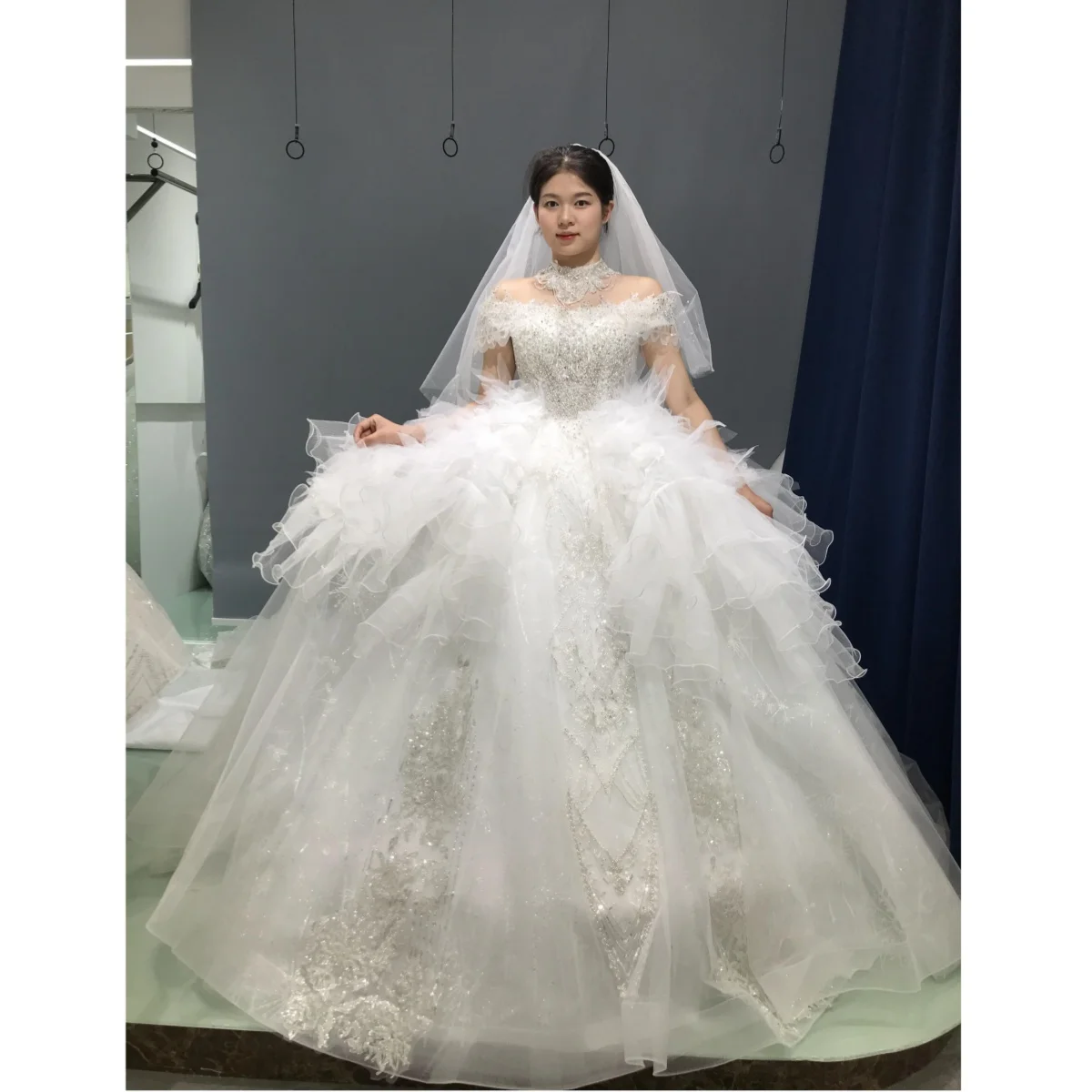 Kisswhite Xlove Collection customized ball gown big skirt puffy Bridal Wedding Dresses for bride