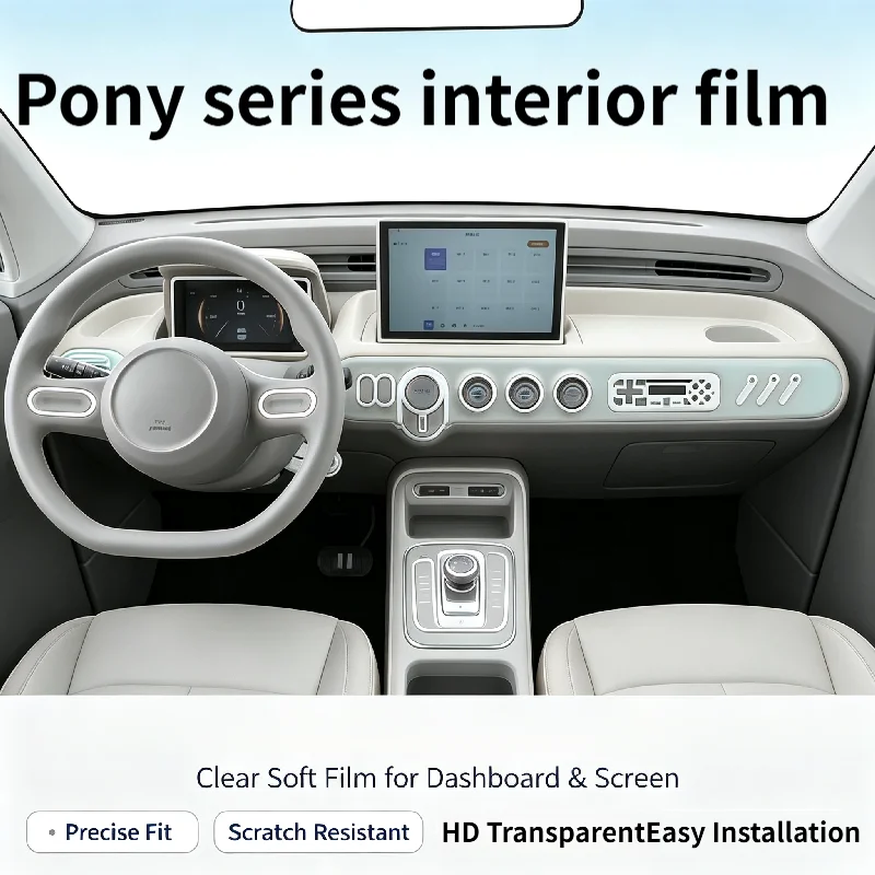 For 24-26 model Bestune Pony interior modifi special center console gear shift  dashboard paint transparent  protective film