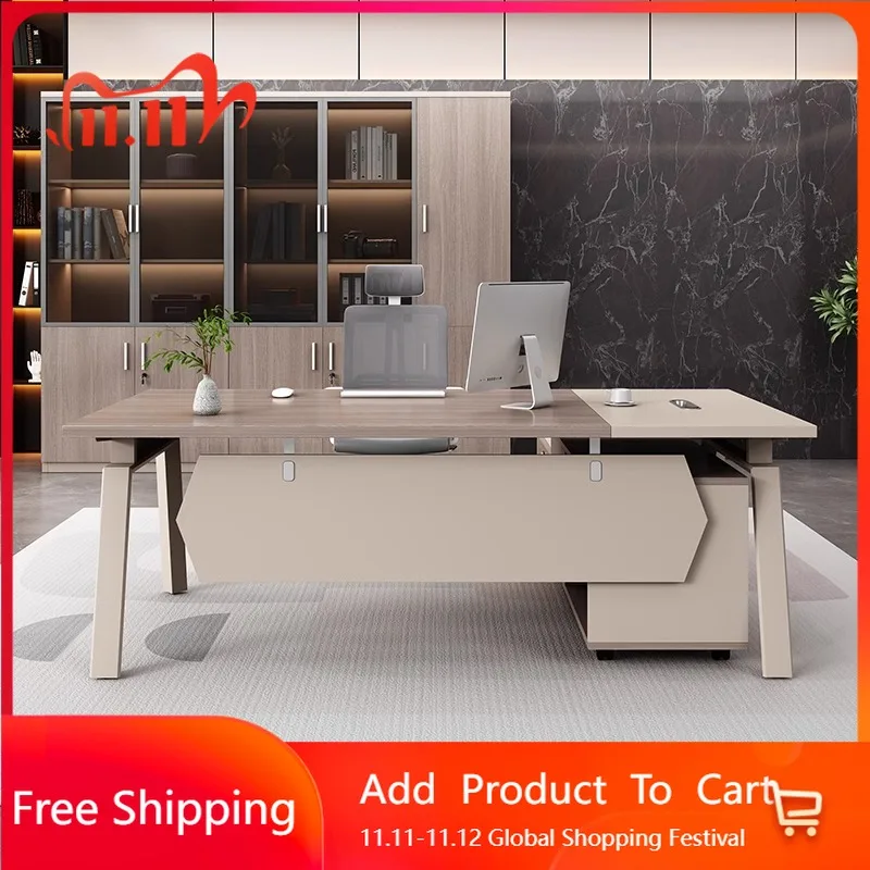 

Storage Cabinets Boss Desk Simple Modern Manager Conference Reception Desks Monitor Stand Gaming Bureau Meuble Desk Furniture