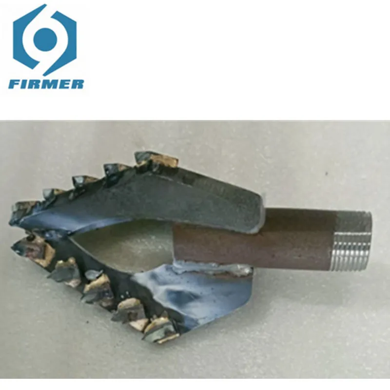 Broca de liga dura com três asas, perfuração do solo e camada de areia, adequado para um Polegada Drill Rod Bit, perfuração do poço de água, 60-200mm