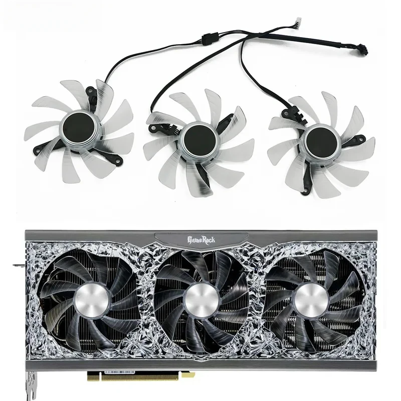 TH9215B2H‑PFC01 4Pin GPU Cooling Fan For Palit RTX3070 3070Ti 3080 3090 3090Ti GameRock Video Card