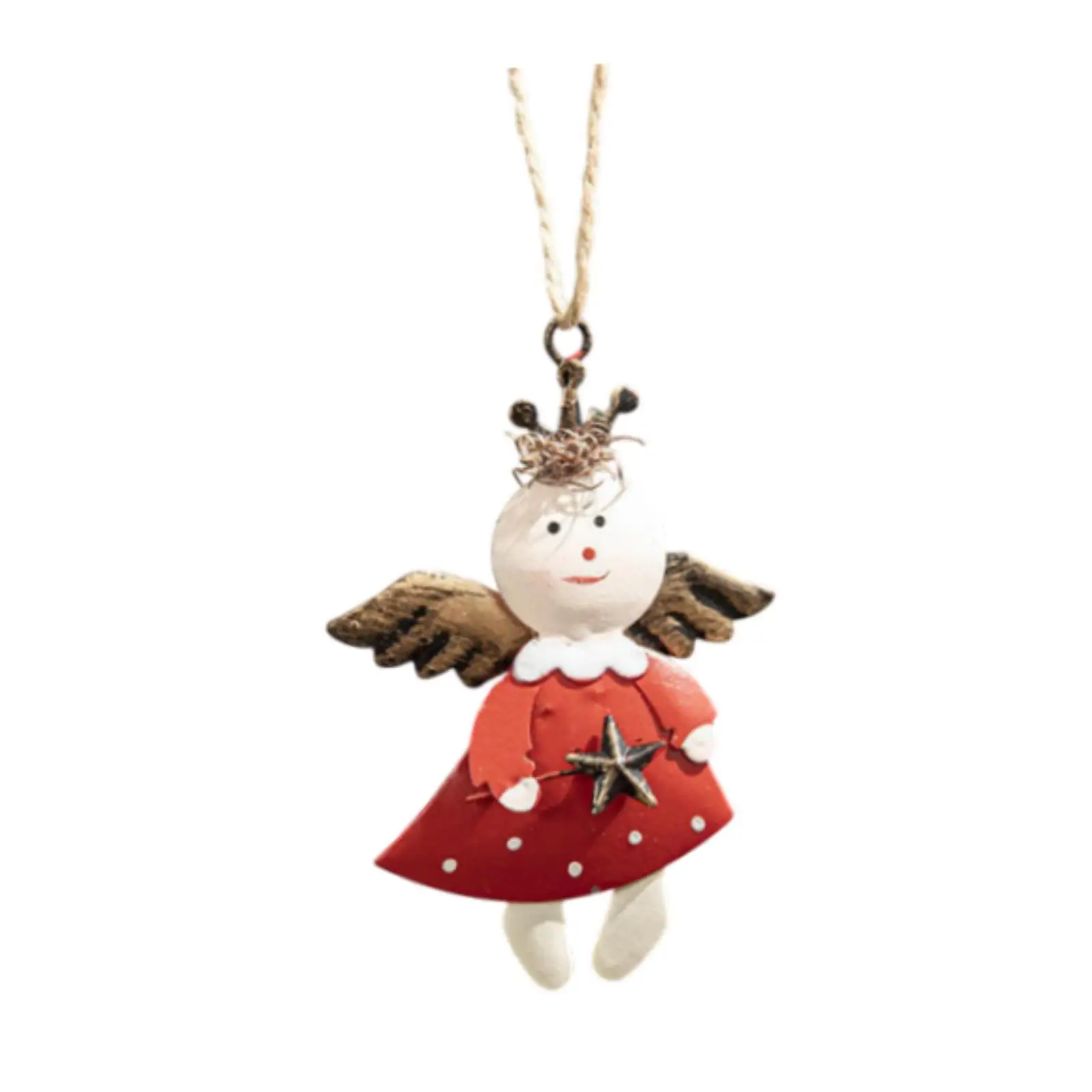 Adorno colgante para árbol de Navidad, decoración navideña de Metal para cafetería, oficina, cumpleaños
