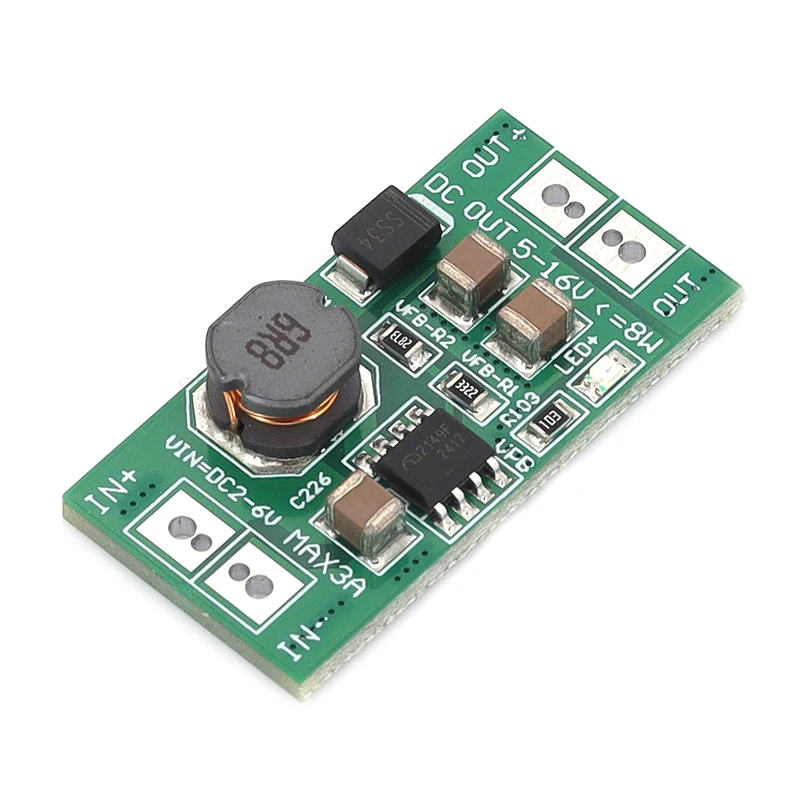 1/5/10Pcs Low voltage high-power boost and stabilization module 8W input DC 5V-12V USB pad to DC version output DC 9V