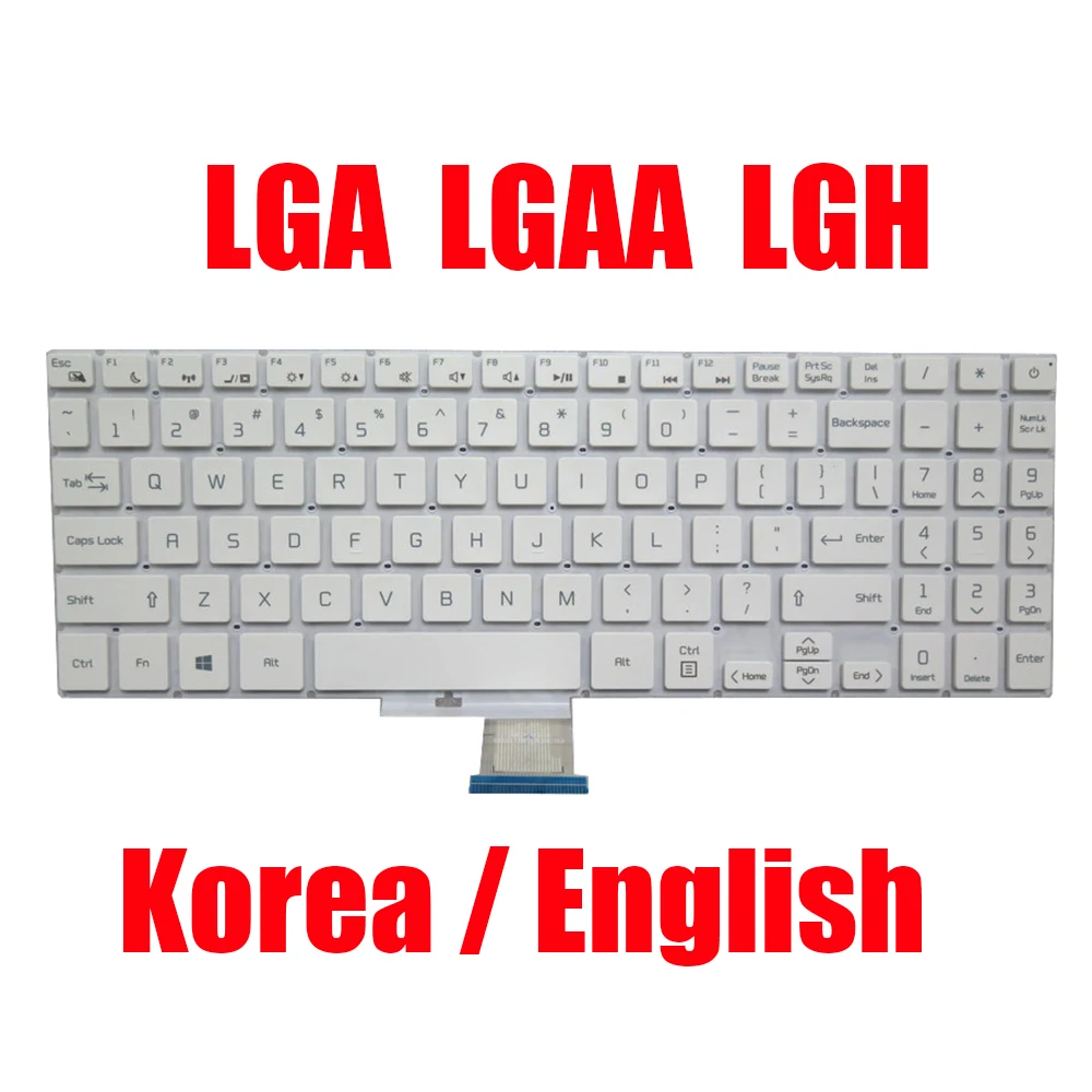 

Клавиатура для ноутбука Quanta LGA AELGAY00010 WBM18F33K0-9201 Korea KR White без рамки Новинка