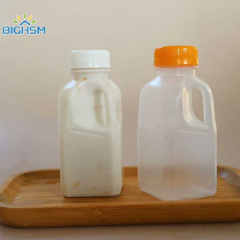 Botella de agua de plástico transparente para niños, botella de bebida de leche para mascotas con tapa, utensilios para acampar y senderismo, 320/500ml