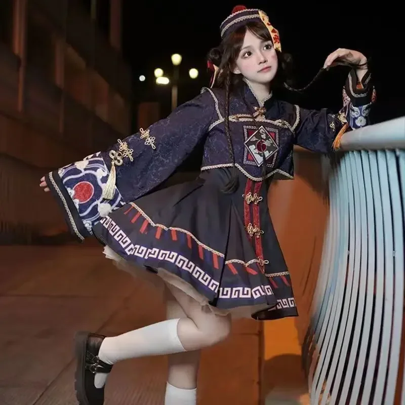 

Lolita cosplay 2D costume small zombie Halloween JKS dress set