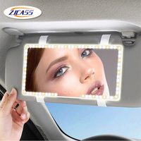 HD Makeup Mirror Upgraded Version LED 3 Modes Adjustable Lighting Car Sun Visor Makeup Mirror Ultra-thin Interior Vanity Mirror