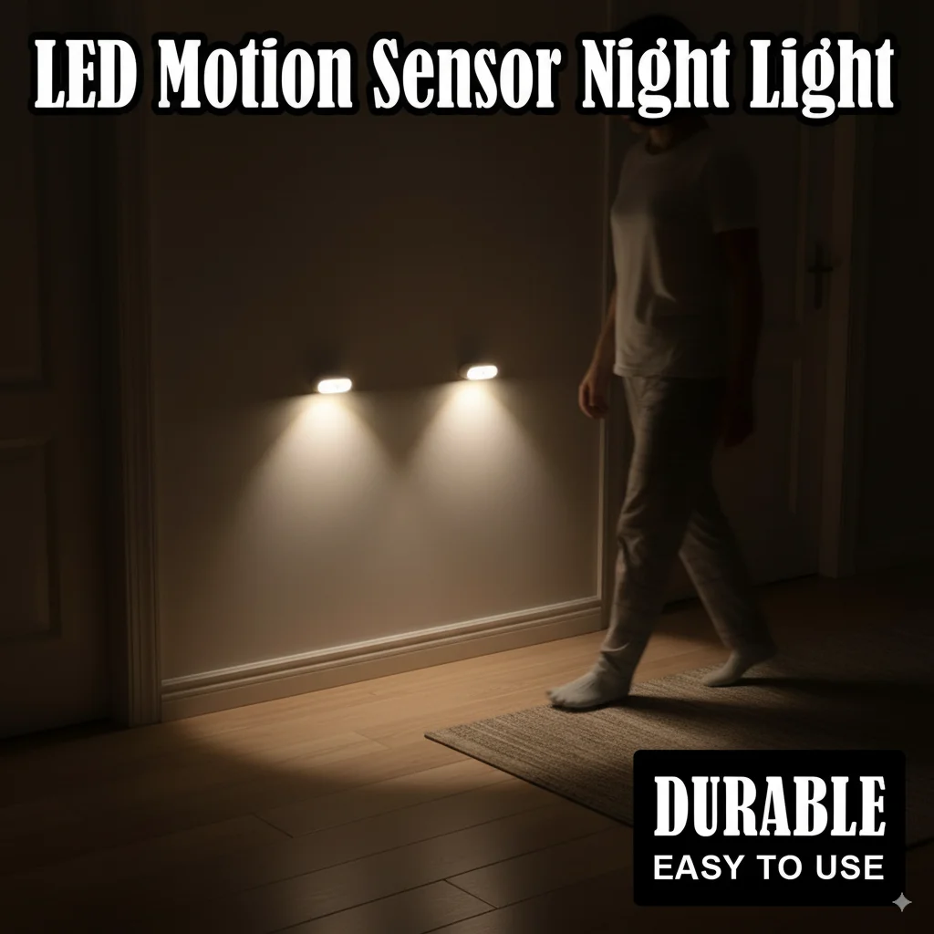 10 سنتيمتر Led السرير محس حركة مصباح الليل USB المغناطيسي الجدول السيارات التبديل على قبالة الضوء الأبيض خزانة مكتب لاسلكي متعدد الوظائف #1