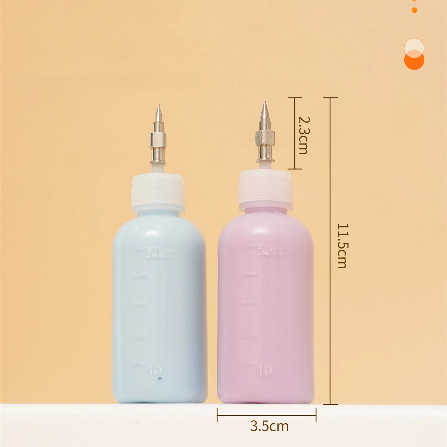 Pottery Squeeze Bottle Set with Stainless Steel Needle Tips - Slip Trailing & Glaze Applicator for Ceramic Painting