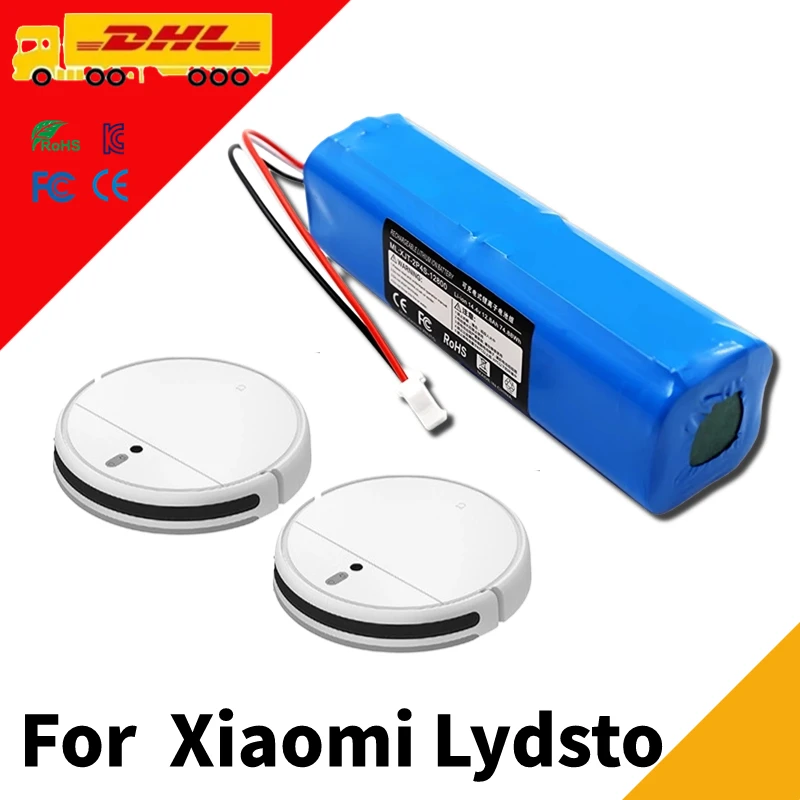 14.4V 12800mAh original Battery For Xiaomi Mijia 1C STYTJ01ZHM Robot Vacuum Mop Cleaner Accessories Parts