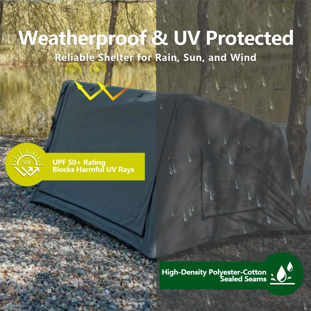 Air Blow Tent Waterproof Lightweight Fast Open Fireproof Swag Tent 2-3 Person Small Inflatable Tent with Sunshade for Hiking view 3