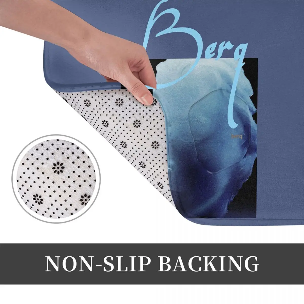 Berq – paillasson antidérapant pour Album, tapis de sol résistant à l'eau et à l'huile, pour cuisine, entrée, maison, balcon