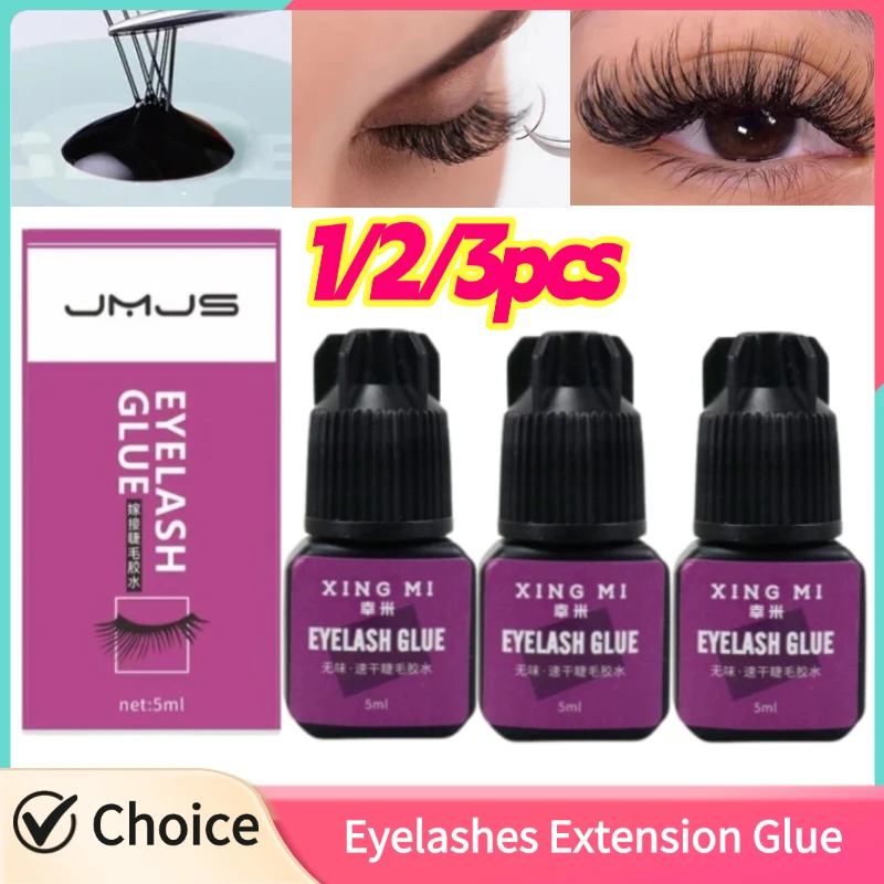 1/2/3 szt. Klej do przedłużania rzęs, wodoodporny klej do rzęs, szybkoschnący klej do przedłużania rzęs, długotrwały klej do rzęs.