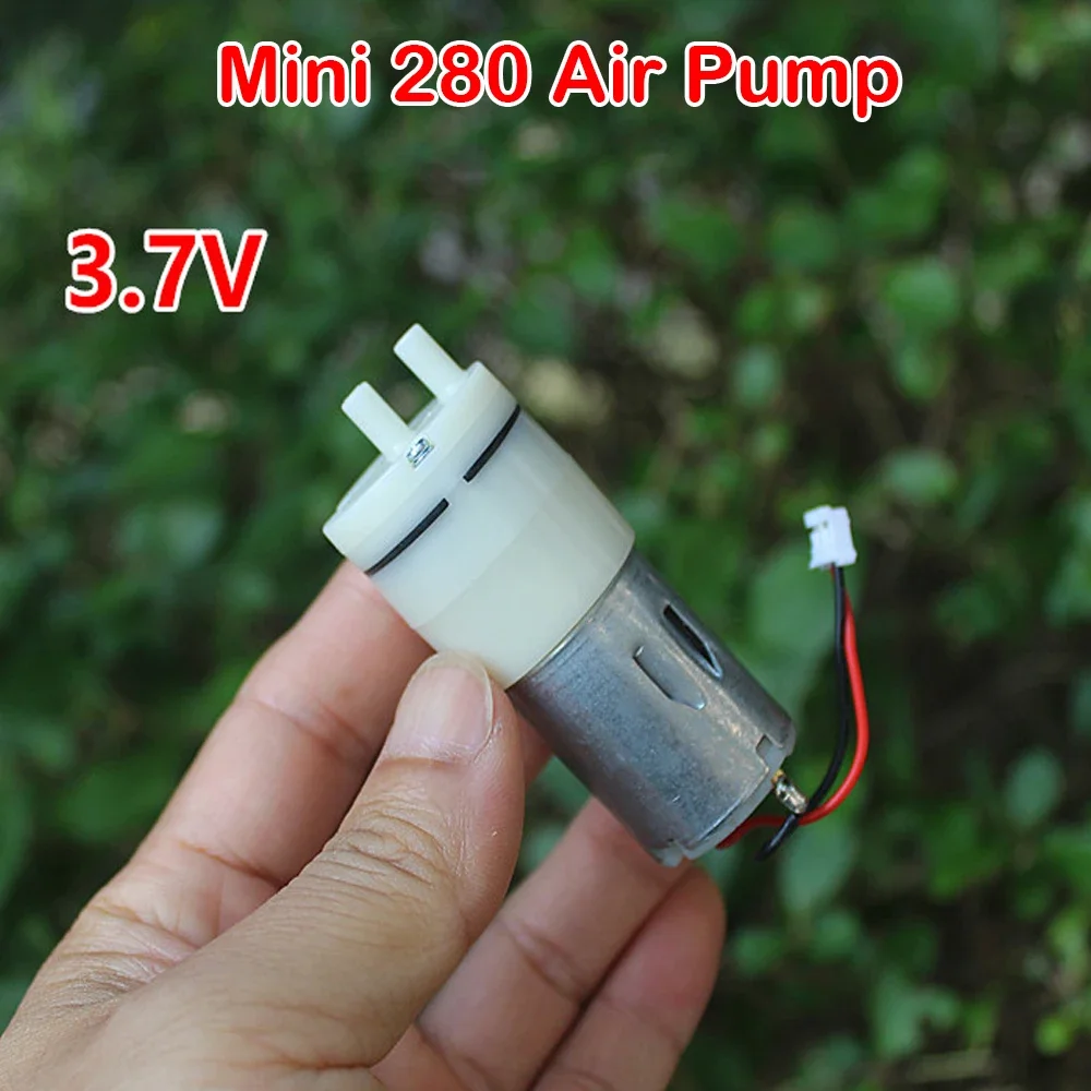 Mini 280 Air Pump DC 3V 3.7V 5V Air Oxygen Pump Oxygen Booster Pump Carbon Brush Motor Fish Tank Aquarium 80kpa Air Pressure