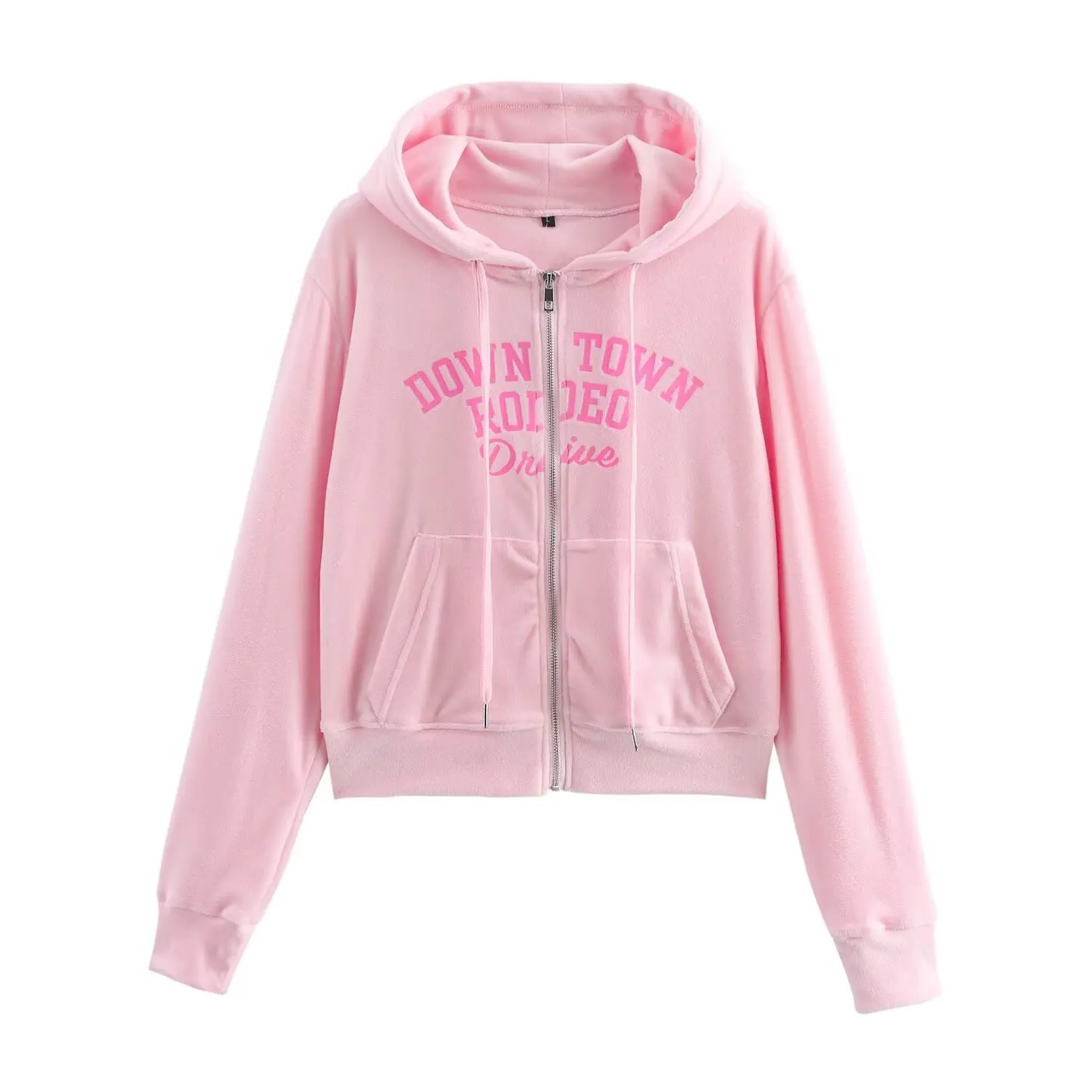 - Chaqueta deportiva con capucha para mujer, pantalón, traje, con letras estampadas, manga larga, bolsillos con cremallera, chaqueta, pantalones acampanados ajustados con cordones, conjunto nuevo de primavera