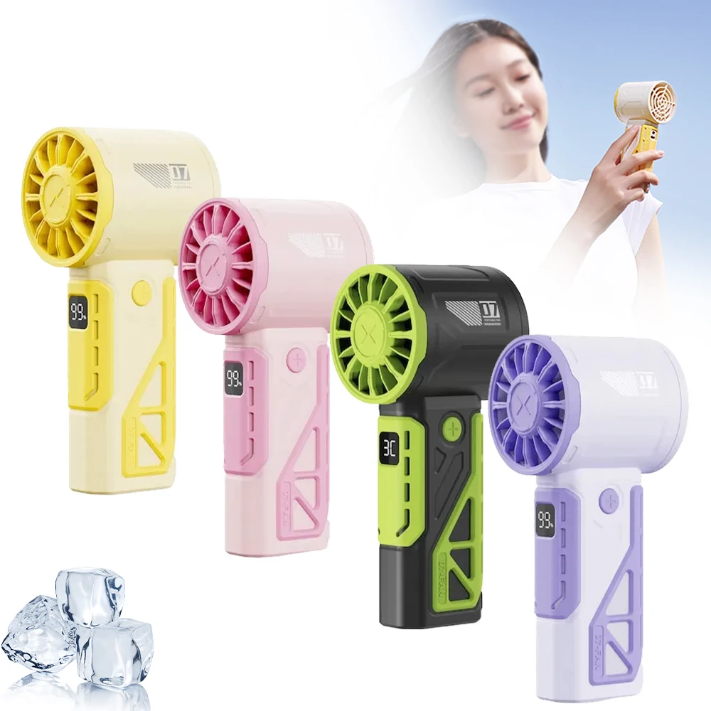 

Handheld Fan Handheld high-speed fan, outdoor portable fan, variable speed turbine, violent small fan