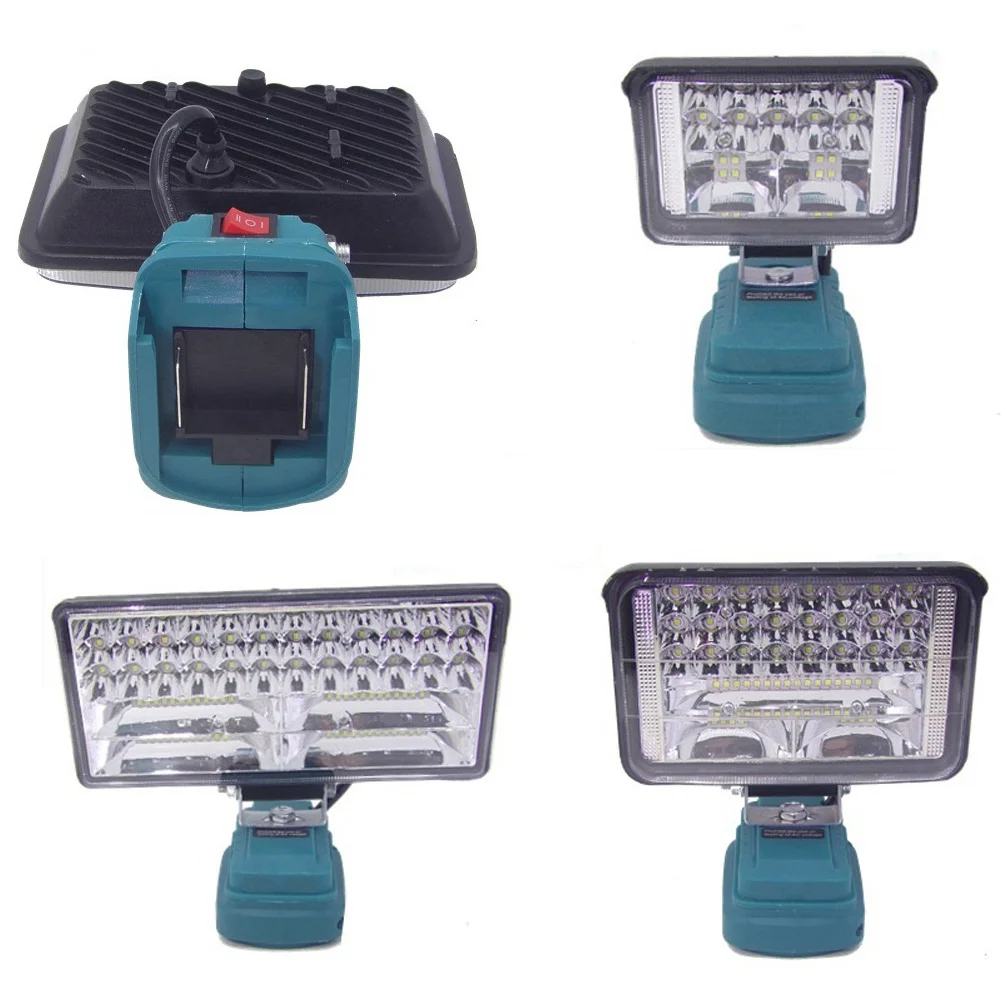 

1pc 18-84W Cordless Work Light For BL1830 BL1815 BL1860 18V Li-Ion Batteries Waterproof Handheld Flashlight Flood Lights Tools